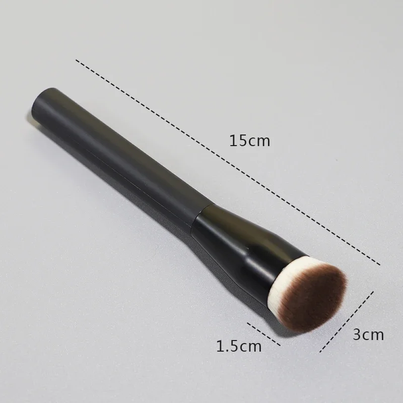 Flat Top Foundation Makeup Brushes Flat Angled Synthetic Hair Face Contour Foundation Liquid Cream Bronzer Buffing Makeup Tool