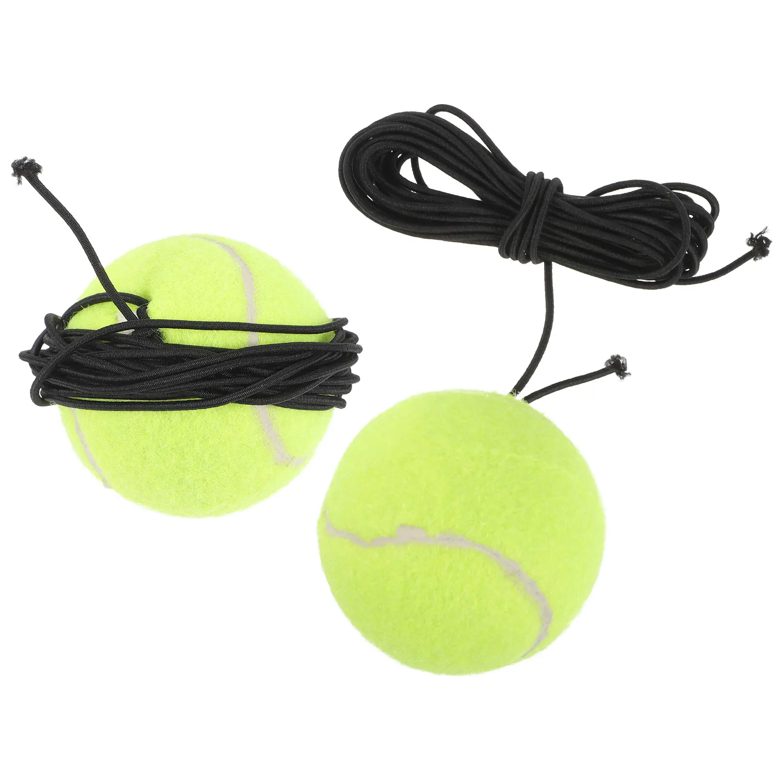 

2Pcs Tennis Training Rubber Tennis Ball Toy For Dogs Toy Beginner Pets Practicing Stress Relief Balls For Dogs Dog Toys Bulk