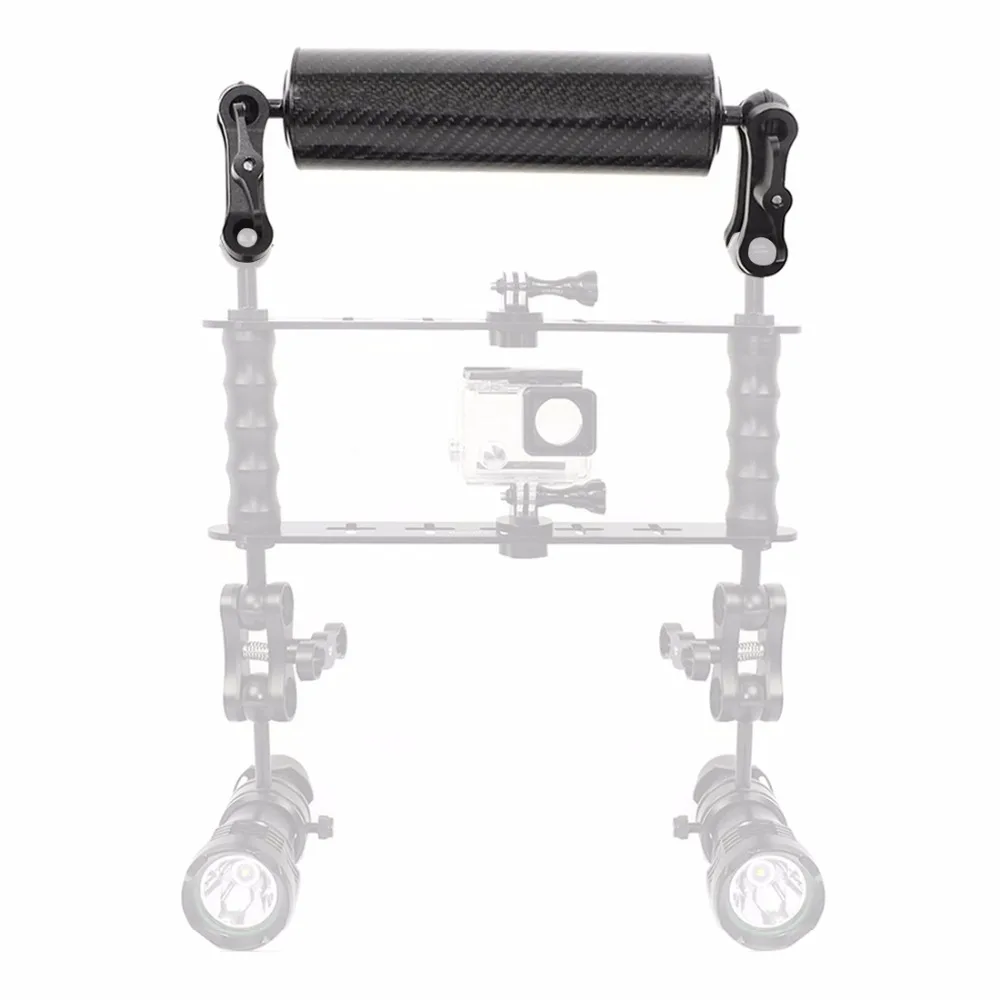 Float Buoyancy Aquatic Arm Dual 1" Ball Arm 5" 8" 10" 12" D60MM DSLR Cam Diving Tray Extend Light Bracket für Gopro OSMO Action – Detail 5