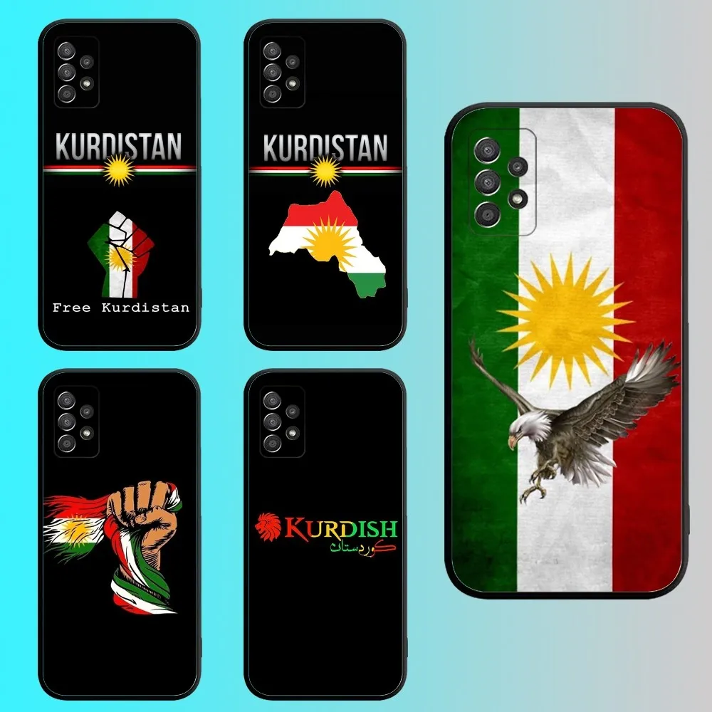 

Kurdistan Flag Phone Case For Samsung S 25,24,21,22,23,30,20,Ultra,Plus,Fe,Lite,Note,10,9,5G Black Soft