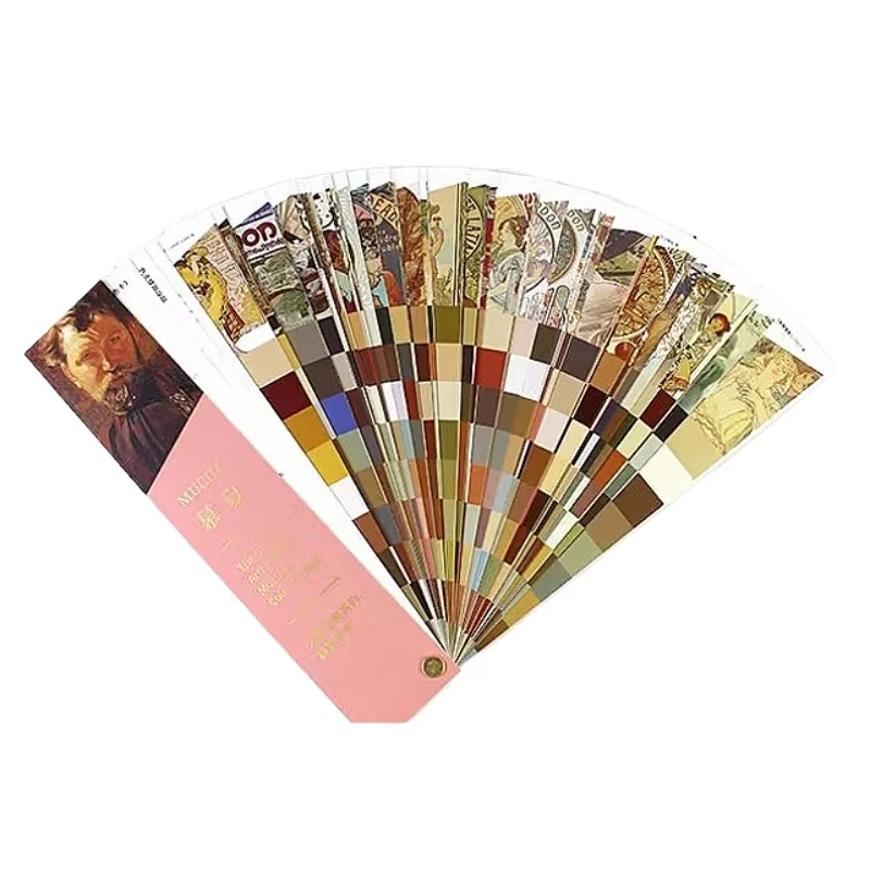 Great Artist Series: Mucha (Mucha) Oil Paintings Painting Color Matching Chart RGB CMYK Standard Color Chart