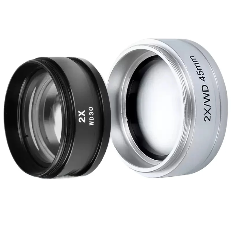 Loupe de microscope, objectif 2x/miroir réducteur 0,5x, accessoires spécialisés pour stéréomicroscopes