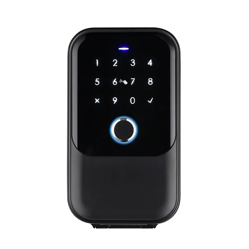 A42T-방수 커버 안전 Tuya 코드 지문 블루투스 Wifi 스마트 키 박스 App 원격 벽 마운트 조합 도어 잠금 상자