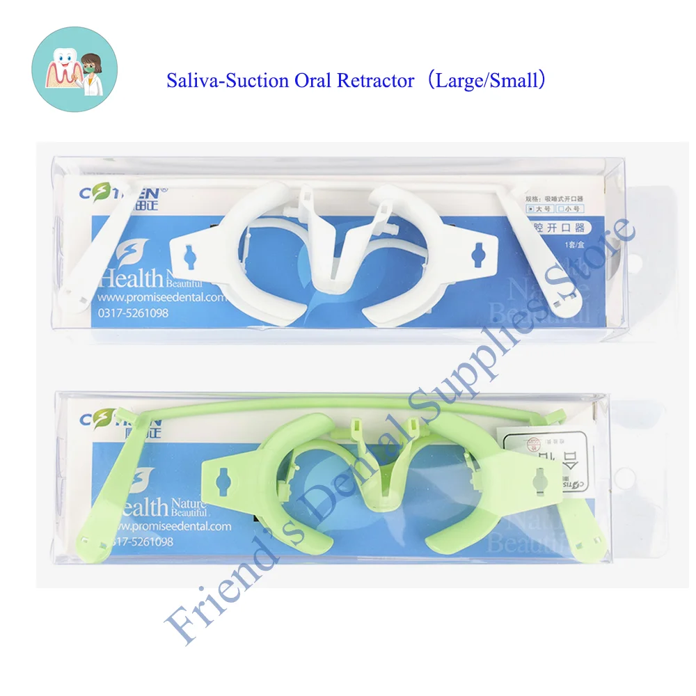 

Dental Orthodontic Suction-Integrated Mouth Retractor with Tongue Stabilizer: Saliva-Control Dental Gag System