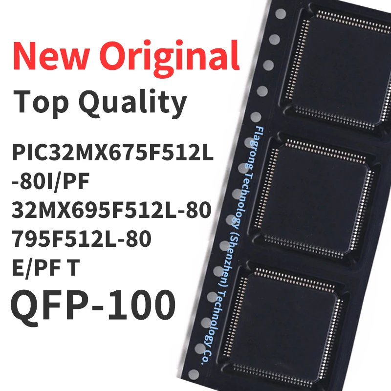 

1 Piece PIC32MX675F512L-80I/PF PIC32MX695F512L-80 PIC32MX795F512L-80 I/PF T QFP100 Chip IC New Original