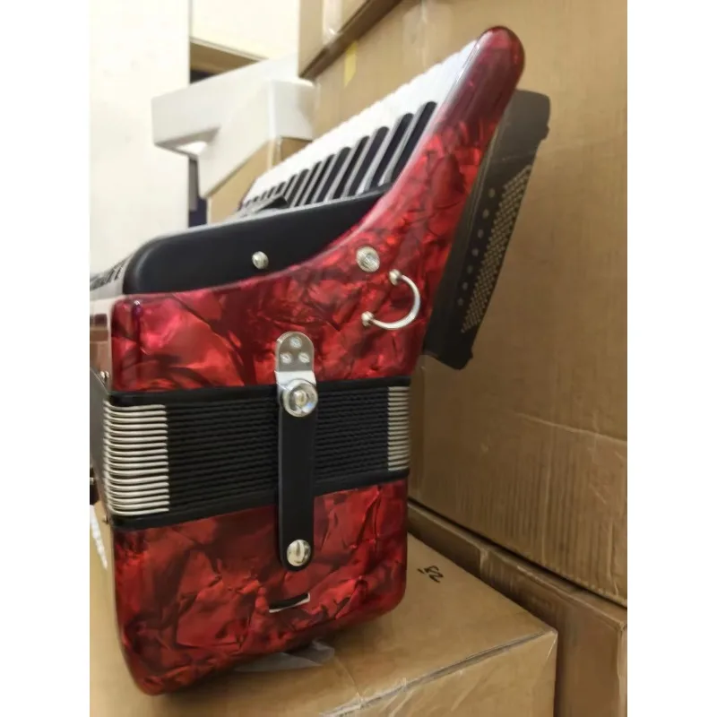 Professional Performance Test Grade  Chromatic Keyboard Accordion for Adults and Children Wood 37K96BS  Accordion  YM08-9637 view 6