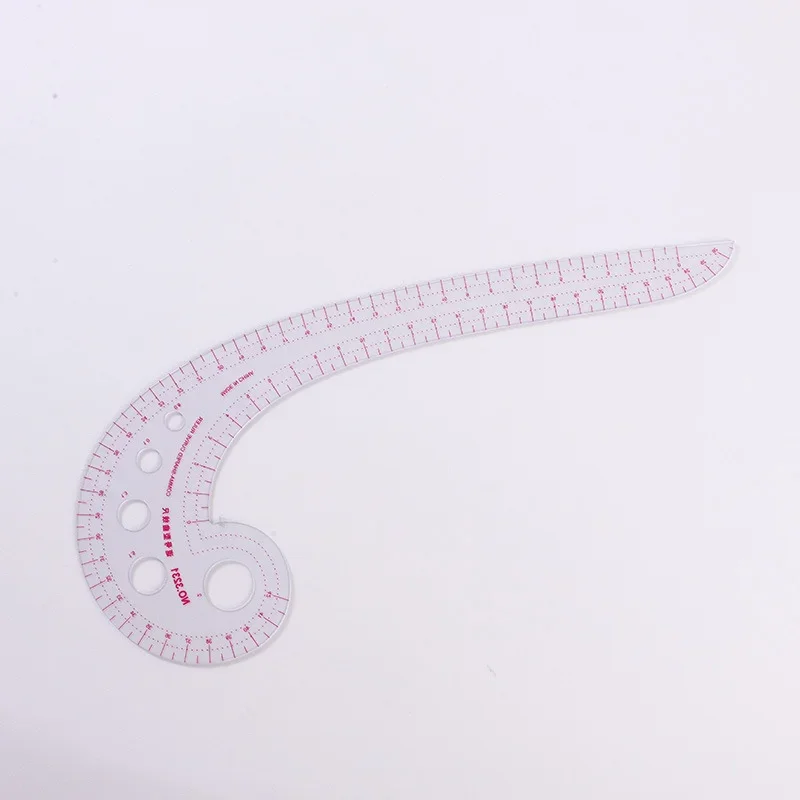 1pc French Curve Ruler Soft Patchwork Ruler Measure Tailor Drawing Template DIY Fabric Cutting Measuring Ruler Sewing Tool Kits