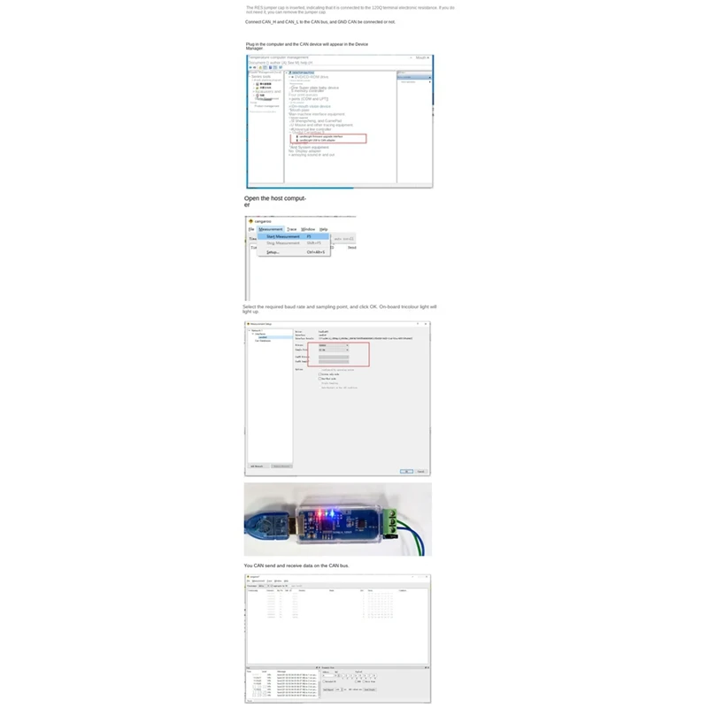 Canable USB naar convertermodule CAN Canbus Debugger Analyzer Adapter Candlelight-versie CANABLE