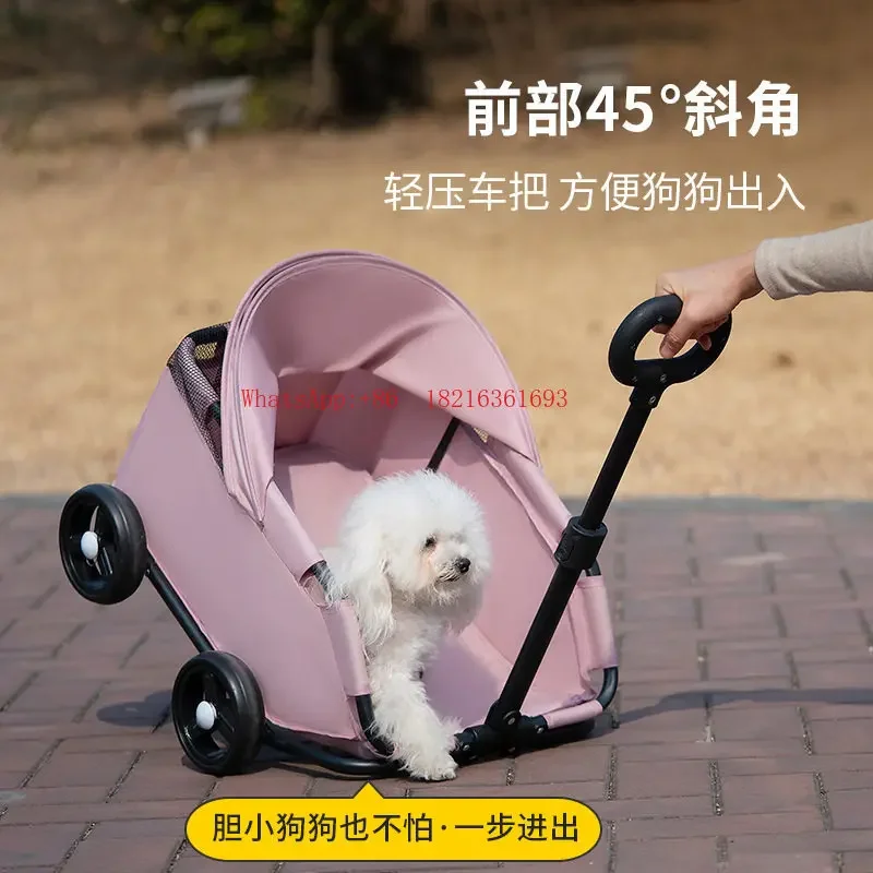 Limited Offer NEW Dog And Cat Small Pet Car, Lightweight And Foldable Outdoor Small Pet Car