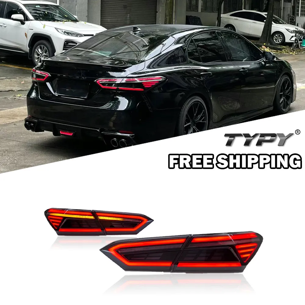 

TYPY Car TailLamp Assembly For Toyota Camry LED Taillight 2018-2022 Upgrade to NEW Camry Dynamic Turn Signal Brake LED Taillight