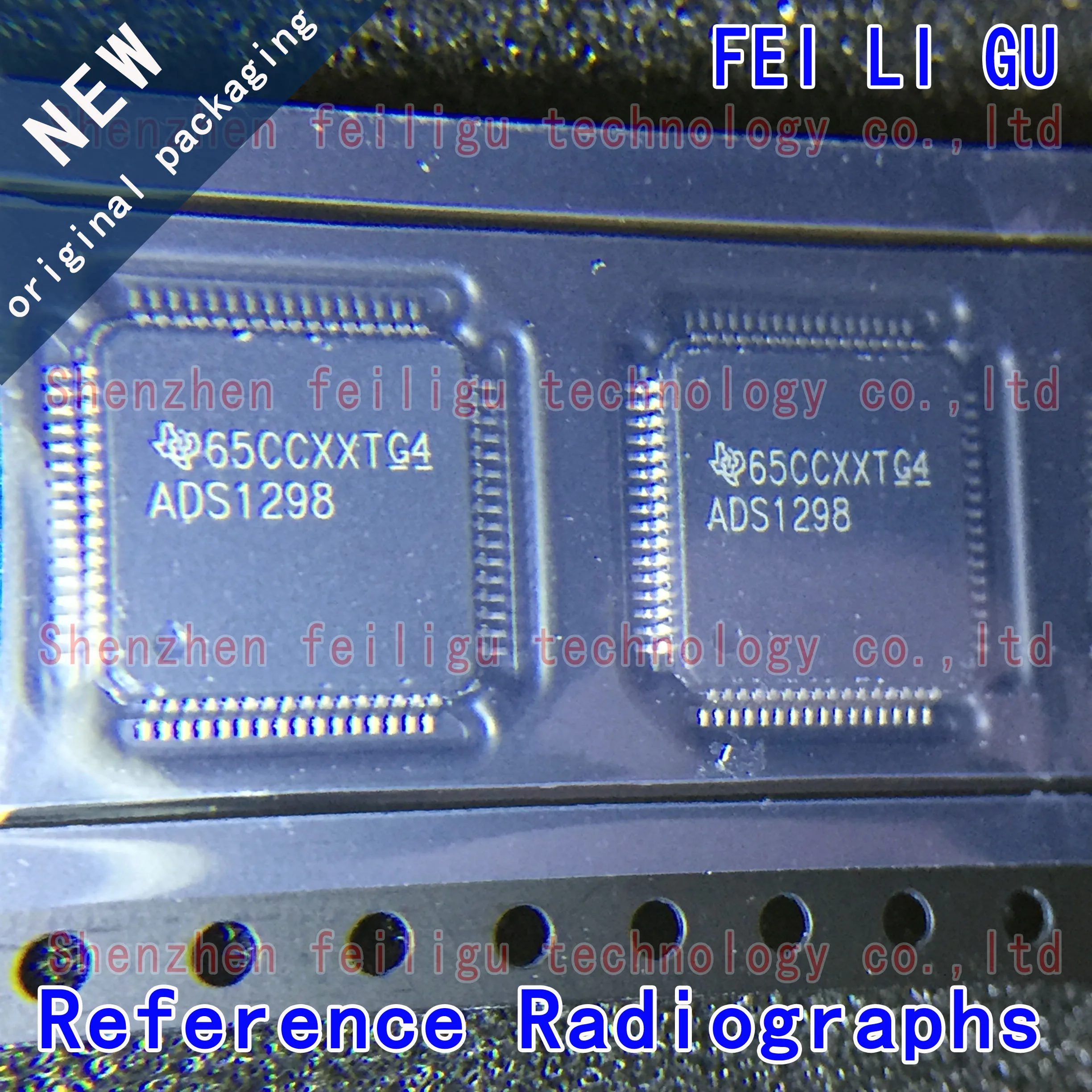 1~10PCS 100% New original ADS1298IPAGR ADS1298IPAG ADS1298 Package:TQFP64 24-Bit Analog Front End Biopotential Measurement Chip