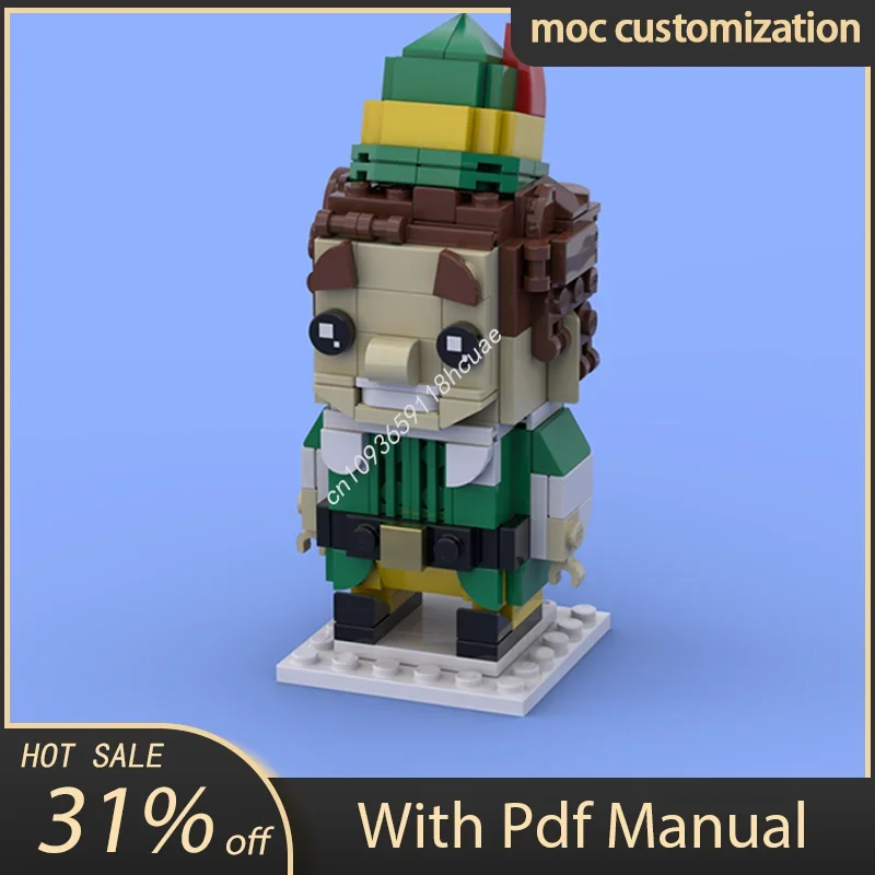 

208pcs Moc Classic Movies Brickheadz Buddy The Elf Model Building Blocks Creativity Assembly Bricks Toys Kids DIY Education Gift