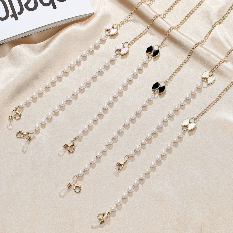 Fashion Pearl Glasses Chain for Women Anti-lost Sunglass Lanyard Mask Strap Holder Neck Cord Hang On Neck Eyewear Chain Jewelry