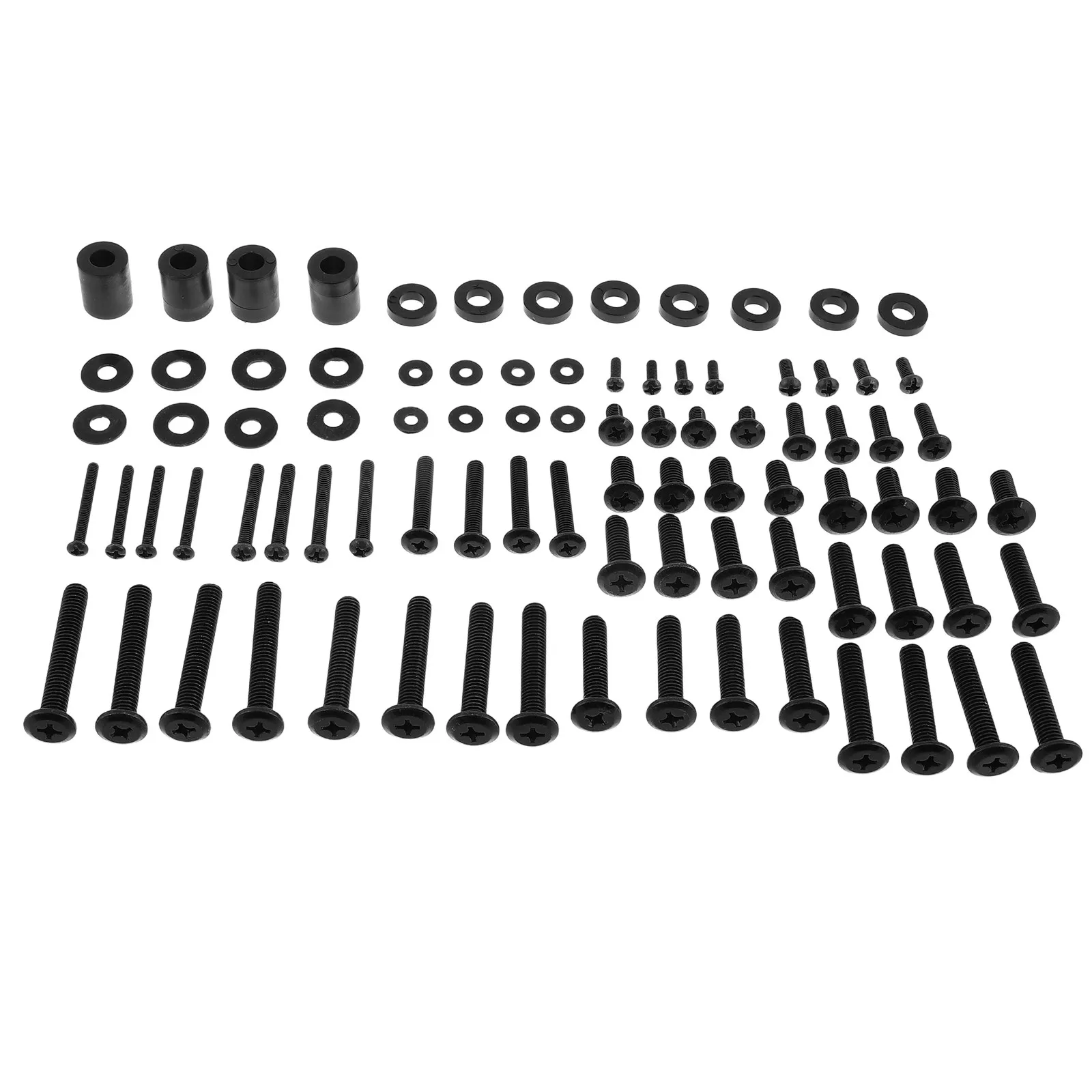 88Pcs TV Mounting Hardware Kit Metal Screws Heavy Duty Wall Mount Kit for TV Replacement Home Office Theater Setup