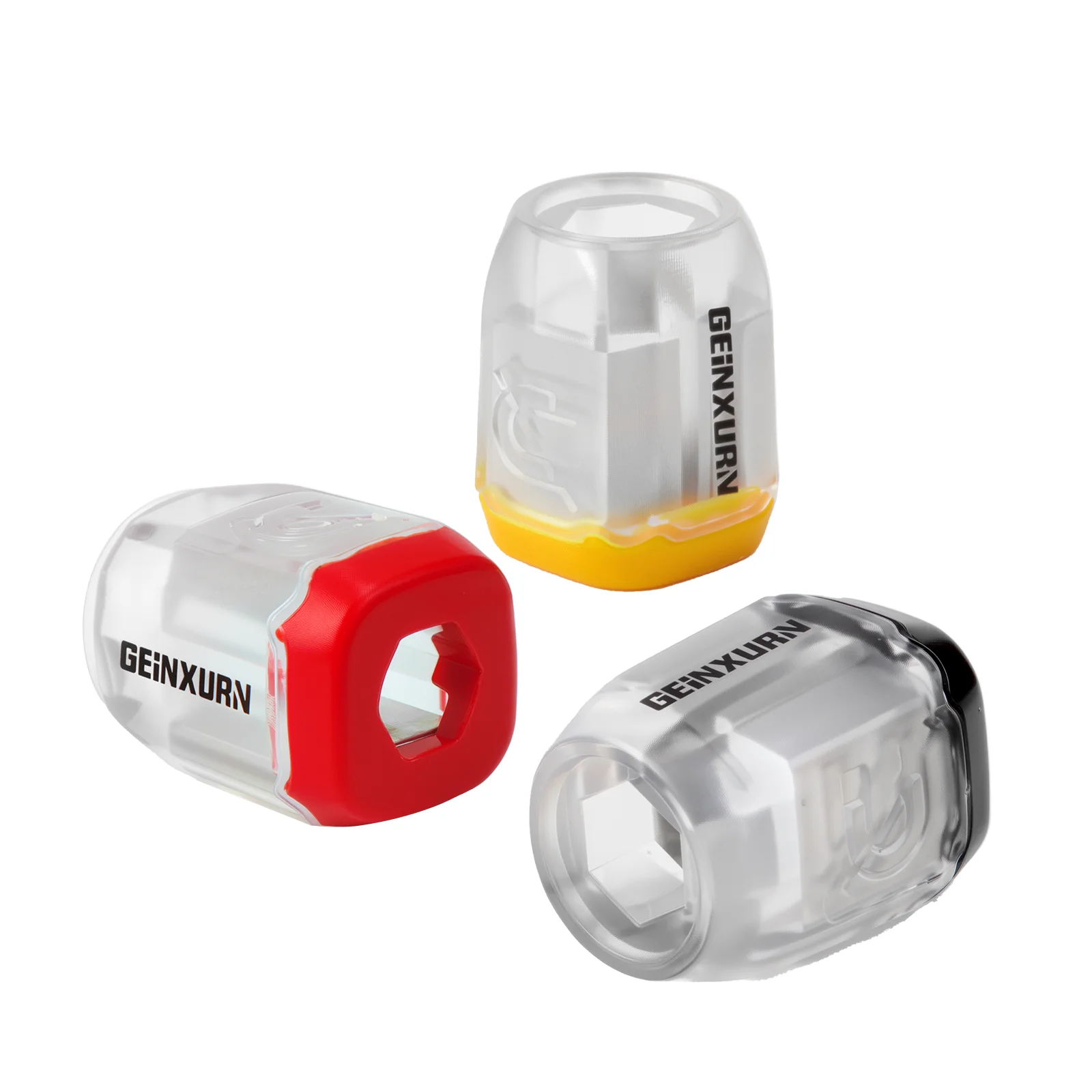 Geinxurn 3Pcs Screwdriver Bit Magnetizer Ring, ABS Plastic Bit Magnetizer/Demagnetizer for 1/4 Inch Shank Bits, Strong Magnetism