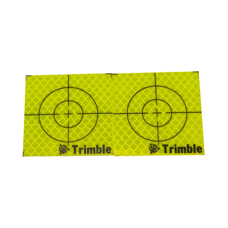 100pcs Fluorescent Green Sheet Reflective Sticker Size 60mm 20 30 40 50 80mm Reflector Sheet For Trimble Total Station Survey