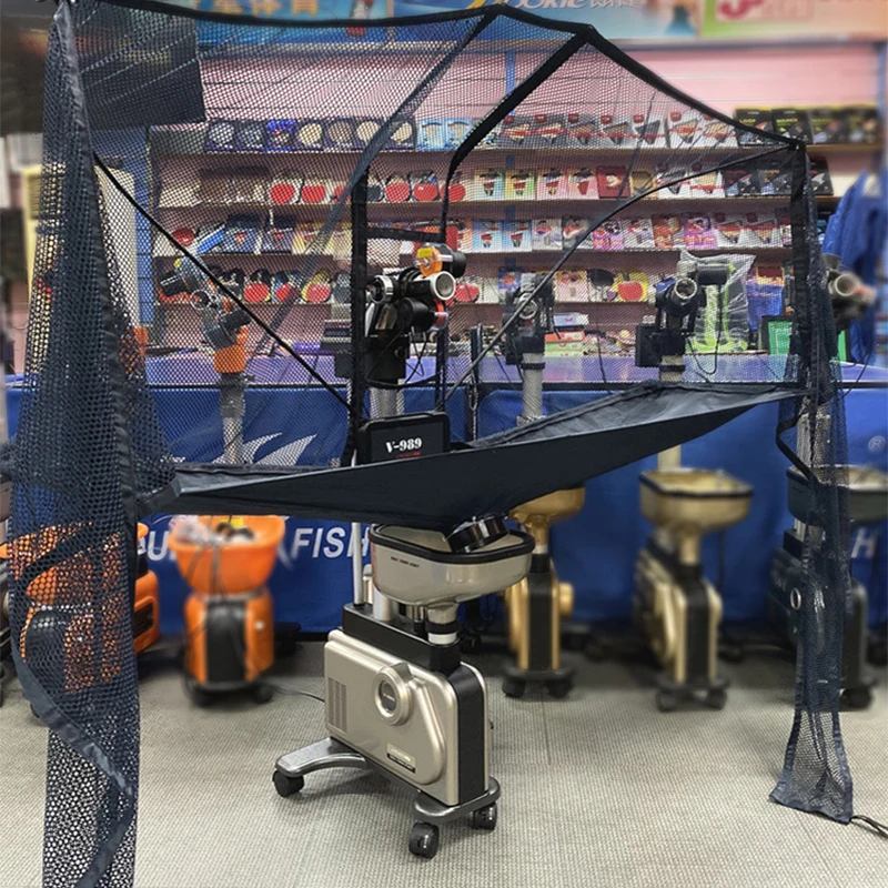 آلة تنس الطاولة الذكية الكاملة نسخة مطورة V-989 نسخة جديدة من شاشة اللمس المنزلية من الأرض إلى السقف