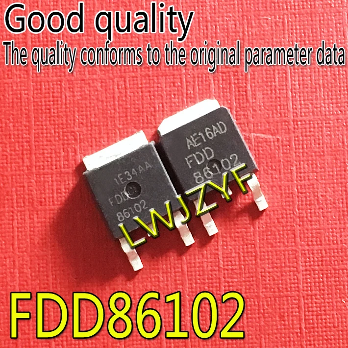 (1Pieces) New FDD86102 86102  100V36A TO-252 MOS MOSFET Fast shipping