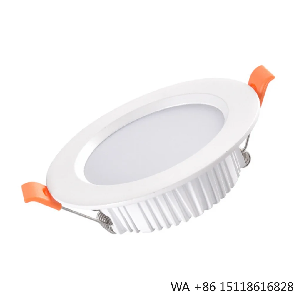 FCC ETL Modern Aluminum LED Recessed IP44 3CCT High Color Rendering Intensity Ultra Slim 7w 9w 12w 15W Downlight