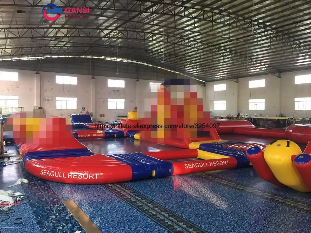 Parque Acuático inflable gigante para adultos, precio comercial flotante, para mar parque acuático, nuevo diseño