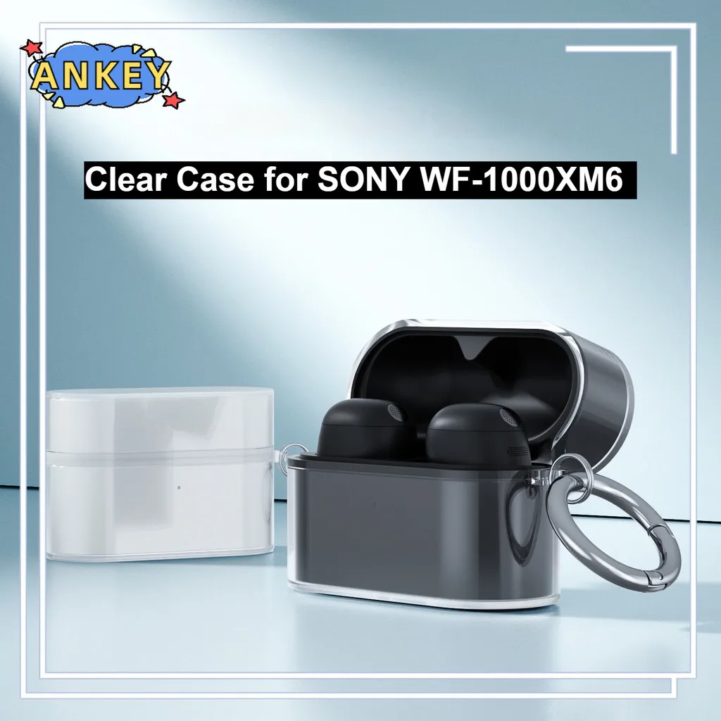 

Чехол для наушников SONY WF-1000XM6, защитные прозрачные чехлы из ТПУ, портативный чехол для наушников Bluetooth