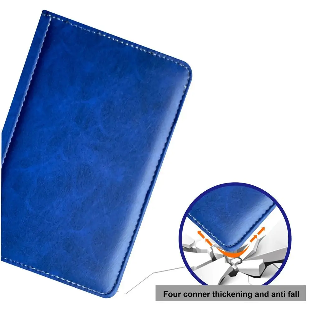 Premium Magnetic E-Reader Case Leather Anti-fall Folio Cover Microfiber Lining Shockproof Back Cover for Sony PRS T2