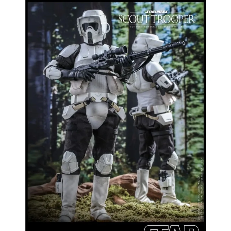 Original Hot toys HT MMS611 MMS612 Star Wars 6 Scout Trooper Action Figures Flying motorcycle suit Collectible Model Toy Gift