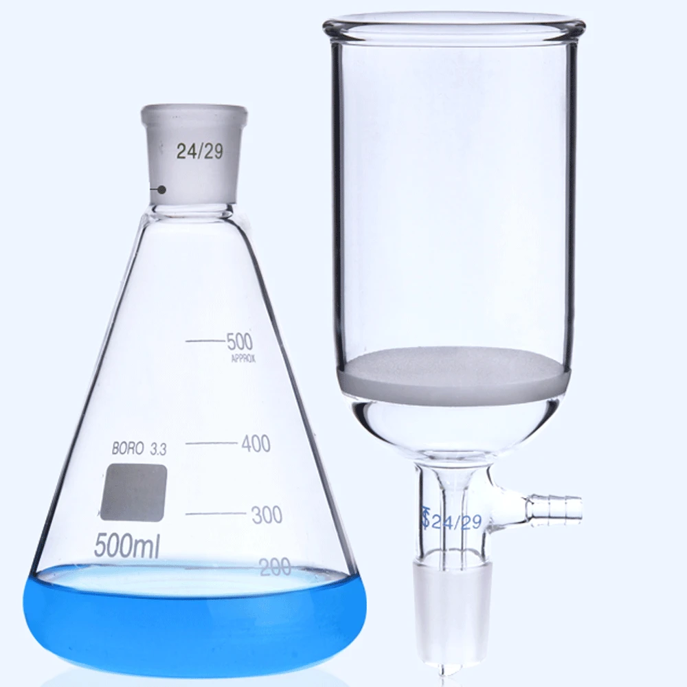 진공 여과 증류 필터 병 키트, 실험실 유리 제품, 화학 실험, 50 100 250 500, 1000ml