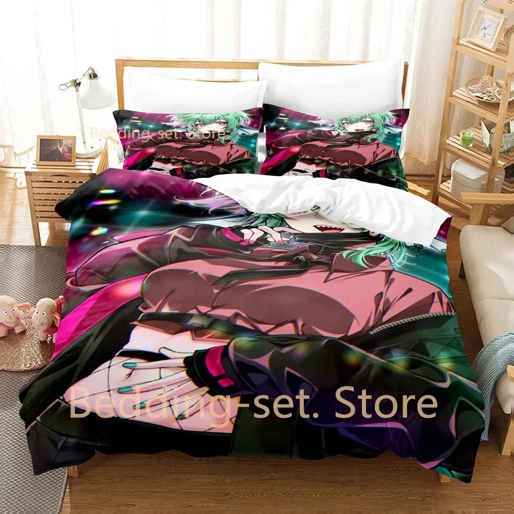 2024 Finana Ryugu Bedding Set Single Twin Full Queen King Size Bed Set Adult Kid Bedroom Duvetcover Sets 3D Anime Bed Sheet Set - view 3