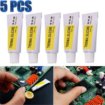 5 adet termal tutkal iletken macun viskoz yapıştırıcı iletken soğutucu alçı tutkal çip VGA RAM LED IC soğutma radyatör