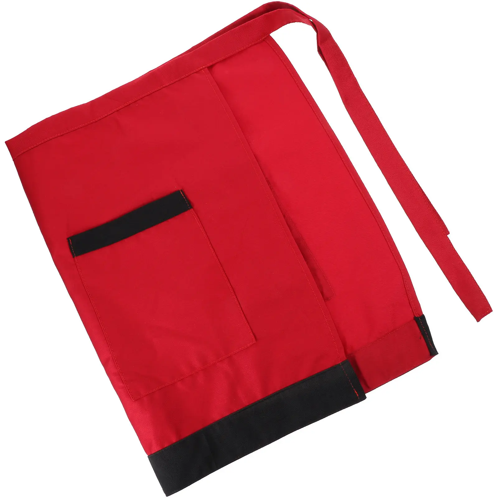 

Short Cooking With Pockets Serving Working Aprons Cooking Apron Apron For Cafe Kitchen Hotel Staff Red Black