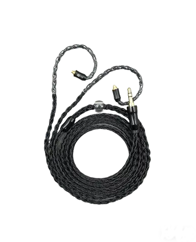 high quality cable 16 core HIFI IEMs Black silver-plated earphone cable 4.4/3.5/2.5/Type-c/ios/TFZ/QDC/MMCX/2pin earphone cable
