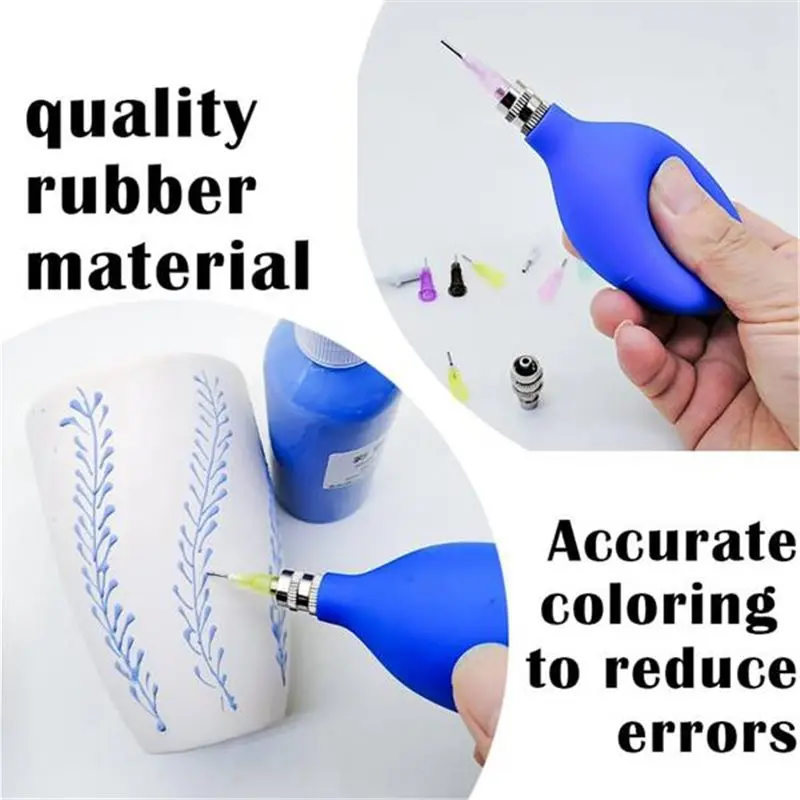 AEA9-Pottery Tools Supplies Precision Applicator With A Telescopic Sponge Stick, Precision Tips Applicator Clay Tools