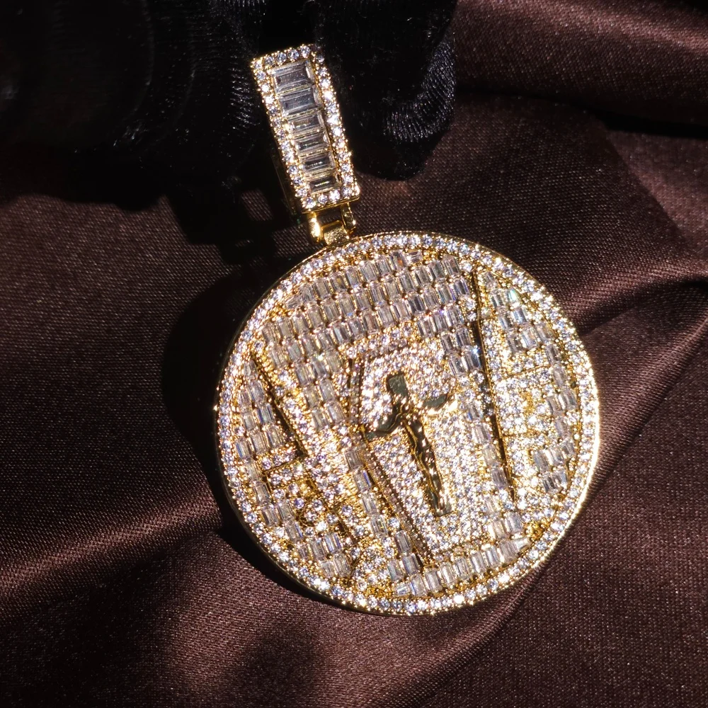 Naszyjnik z krzyżem Jezusa ICEC, zawieszka w stylu hiphop dla mężczyzn i kobiet, łańcuszek sznurkowy, religijne zawieszki z krucyfiksem dla rapera, rockera, prezent dla niego