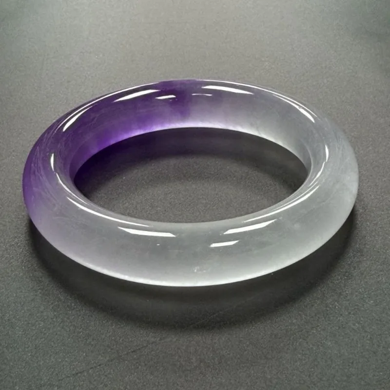 New Natural High Ice Quartzite Jade Round Bar Bracelet