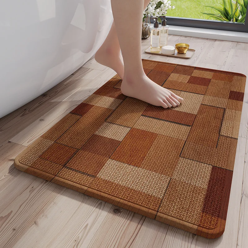 

Bathroom Floor Mat Super Absorbent - 2cm Thick Memory Foam with Non-Slip Base, Fast Dry Tech & Anti-Mold for Wet Room