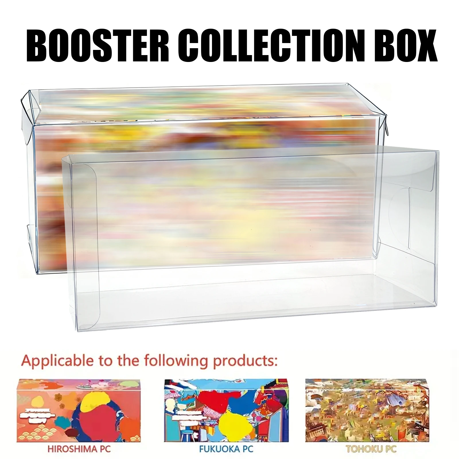 2/5/10 قطعة حامل عرض حامي من البلاستيك الشفاف لمركز صندوق خاص ياباني (لـ Tohoku/Hiroshima/Fukuoka/Kanazawa)
