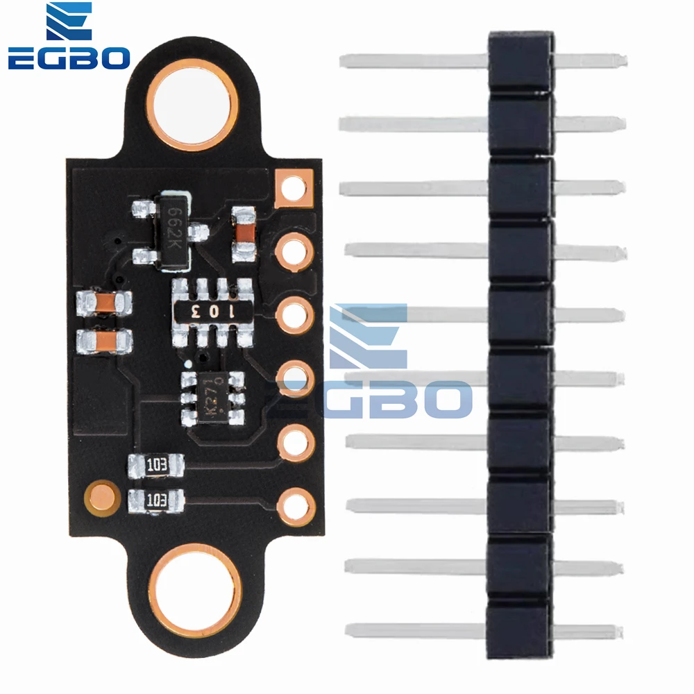 1~5PCS VL53L0X Time-of-Flight (ToF) Laser Ranging Sensor Breakout 940nm GY-VL53L0XV2 Laser Distance Module I2C IIC 3.3V/5V