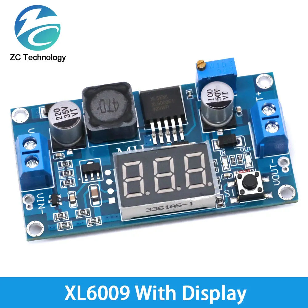 Boost Buck DC-DC Adjustable Step Up Converter XL6009 Power Supply Module 20W 5-32V to 1.2-35V