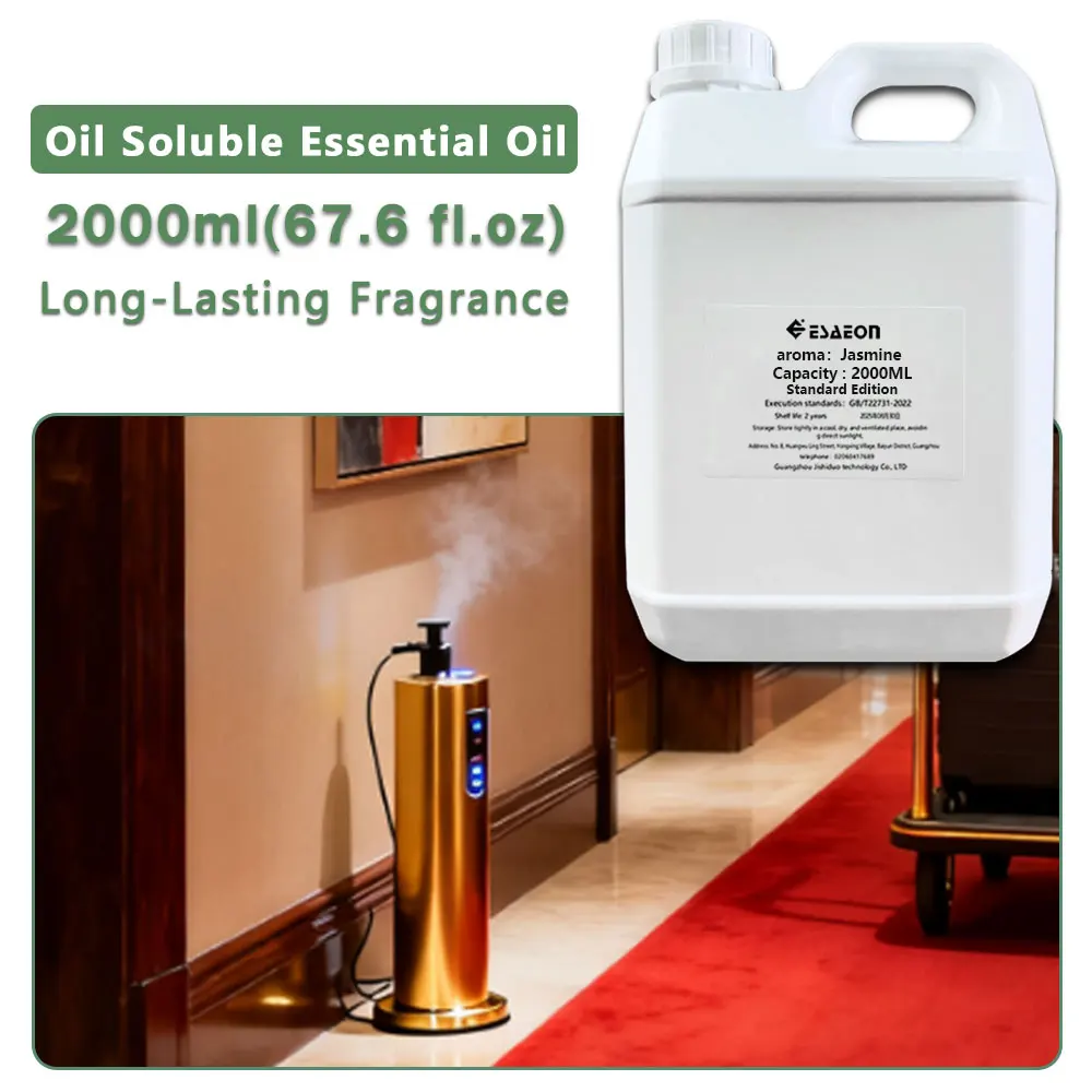 ESAEON Essential Oils - For Aroma Machines, Two Fluid Fragrance Diffuser Supply Liquid, White Tea Jasmine - 2000ML (67.6 fl.oz)
