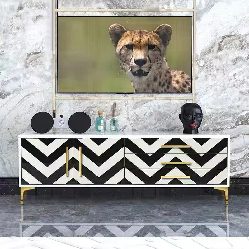 

​​American Light Luxury TV Stand Modern Creativity Solid Wood Storage Cabinet New Design Living Room Furniture Set FYTS​​