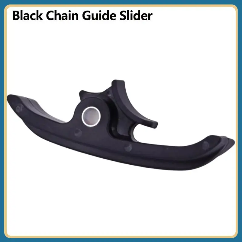 Black chain guide slider for off-road motorcycle flat fork durable chain protection wear part