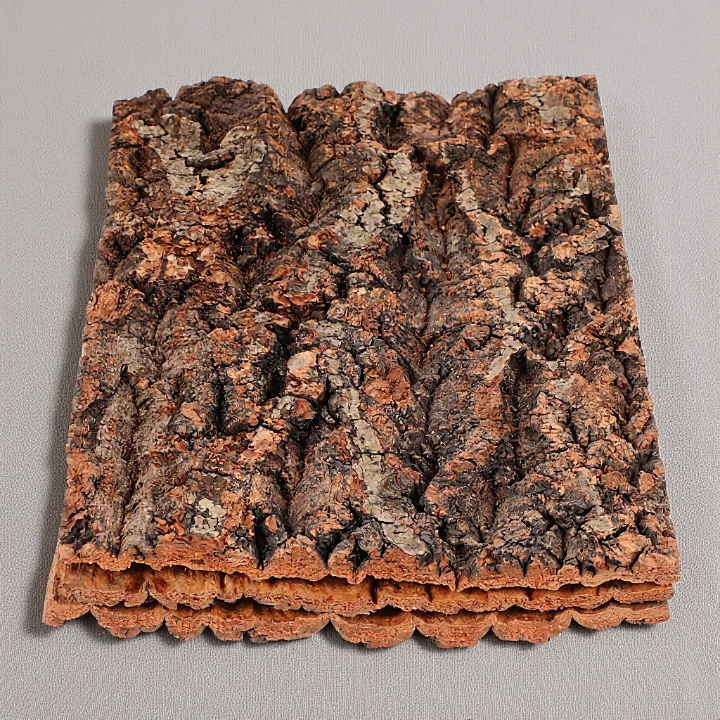 

3Pcs Reptile Habitat Tree Bark Premium Cork Climbing Platform Terrarium Background Decor for Lizards Spiders and Small Pets