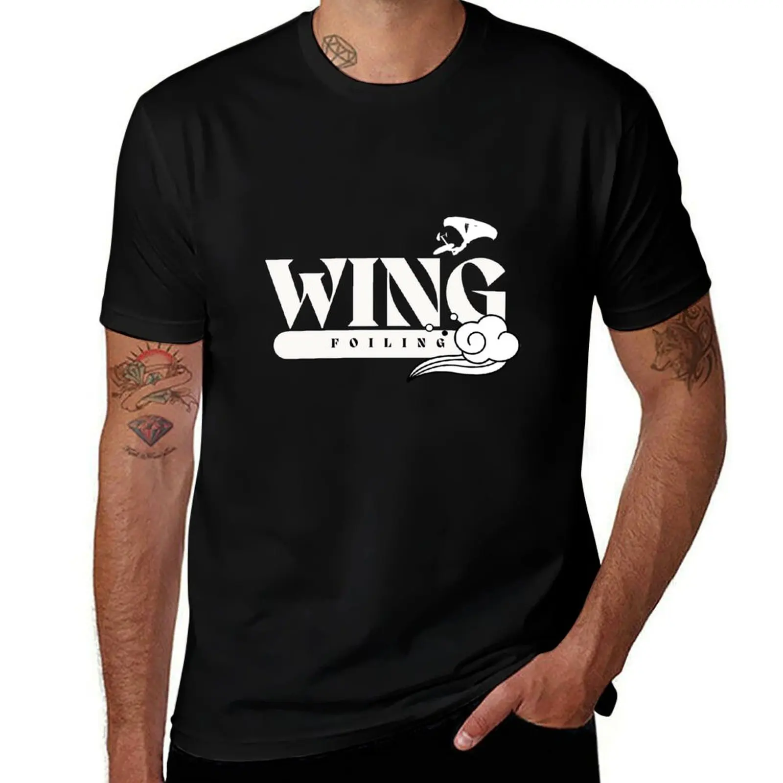 Wing Foiling print Wingfoil design Gift idea Wing Surfing Gift for wingers Winging Wingfoiling gift| T-Shirt
