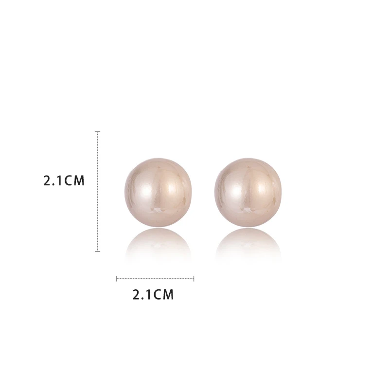 Women's Minimalist Gap Imitation Pearl Stud Earrings Fashion Commuter Jewelry Versatile Party Accessory 2026 Design For Gilrs image 6