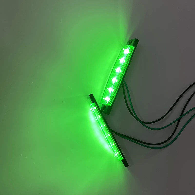 5PC/10PC Green 6 Led Boat Navigation Lights 12V 24V Led Side Marker Indicator Car Lights Front Rear for Trucks Cab RV Trailer