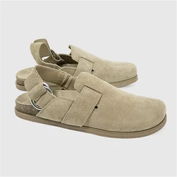 Fashion Closed Toe Women Sandals Gladiator Footwear Retro Thick Sole Casual Loafers Lazy Slingback Flats Designer Slippers