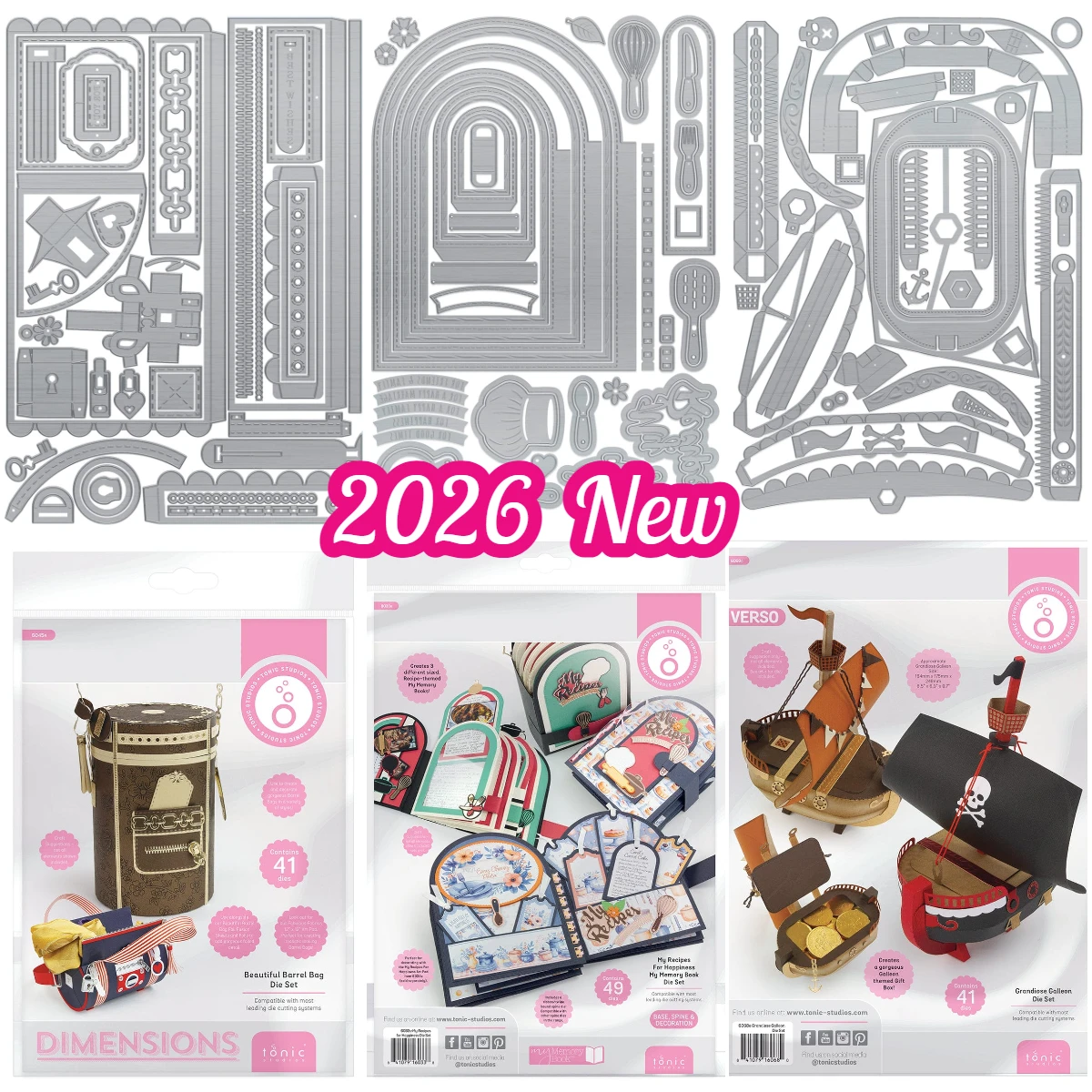 

Beautiful Barrel Bag Die Set Metal Cutting Die Scrapbook Embossed Paper Card Album Craft Template Cut Die Stencils New for 2026