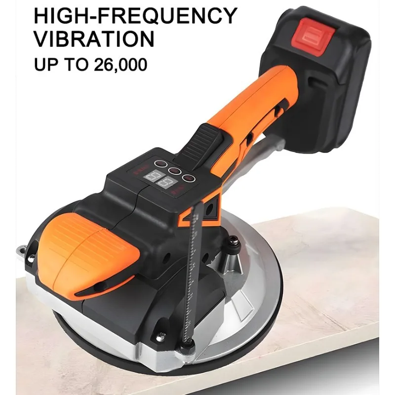 21V Tile Laying Machine with Ruler Vibration Tool Portable Tile Floor Tile Laying Machine Electric Tool