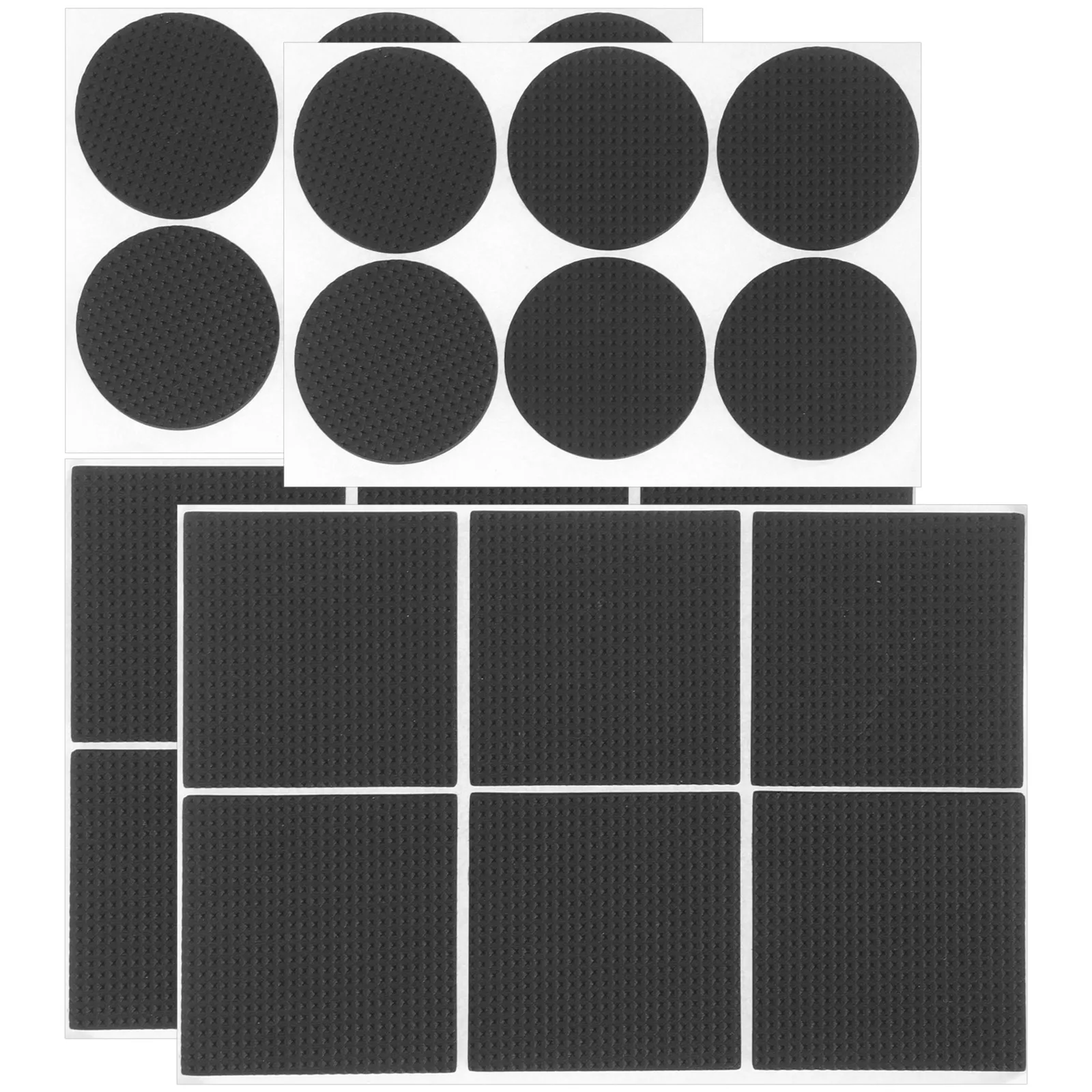 

36 Pcs Desk Chair Leg Pads EVA 60x60mm Square 45mm Round Anti Skid Furniture Floor Protectors Hardwood Home Office